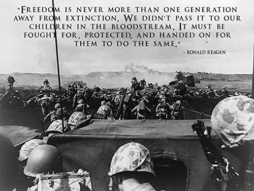 World War 2 Poster USMC Poster Battle of Iwo Jima 18x24 (WW2V7)