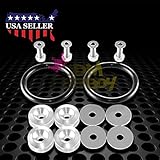 JDM Silver Quick Release Fasteners For Car Bumpers Trunk Fender Hatch Lids Kit from JDMBESTBOY