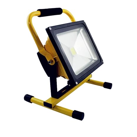 HENGMEI 30W LED Fluter Akku Baustrahler Arbeitsleuchte Strahler Flutlicht Scheinwerfer handlampe für Camping (30W Warmweiß)