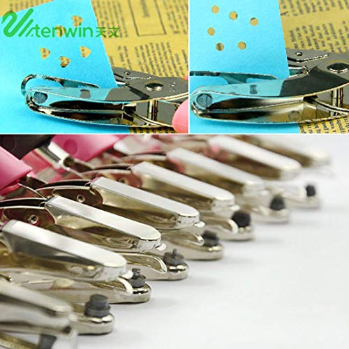 Tenwin DIY Handheld Paper Printing Card Cutter Hole Punch Kids Handmade Craft Office Home School Binding Supplies