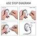 Safesound Personal Alarm Keychain, Emergency Self-Defense Security Alarms with LED Light, 140db Personal Alarm for Women Elderly Kids Night Workers (3 Pack, Silver & Black)