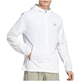 adidas Mens Marathon Jacket Running Athletic Outerwear - White