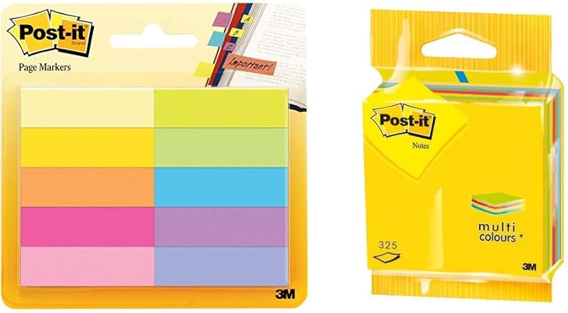 Post-it Page Markers 12.7 x 44.4 mm Self-adhesive document flags in ...