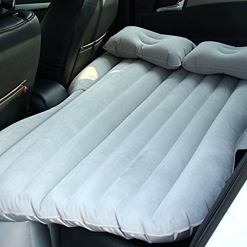 Annababy Car SUV Air Bed For Beach Lawn Travel Mattress Back Seat Multifunctional Camping Universal Mobile Inflatable Airbed Kit Cushion for Sleep Rest,Extra Mattress (Grey)