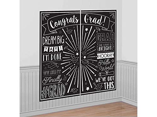 Amscan Grad Selfie Scene Setters Wall Decorating Kit | Party Favor