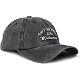 Soft Baseball Cap Embroidered Dad Hat Ain't No Hood Like Motherhood Vintage Hats Washed Baseball Cap Cotton