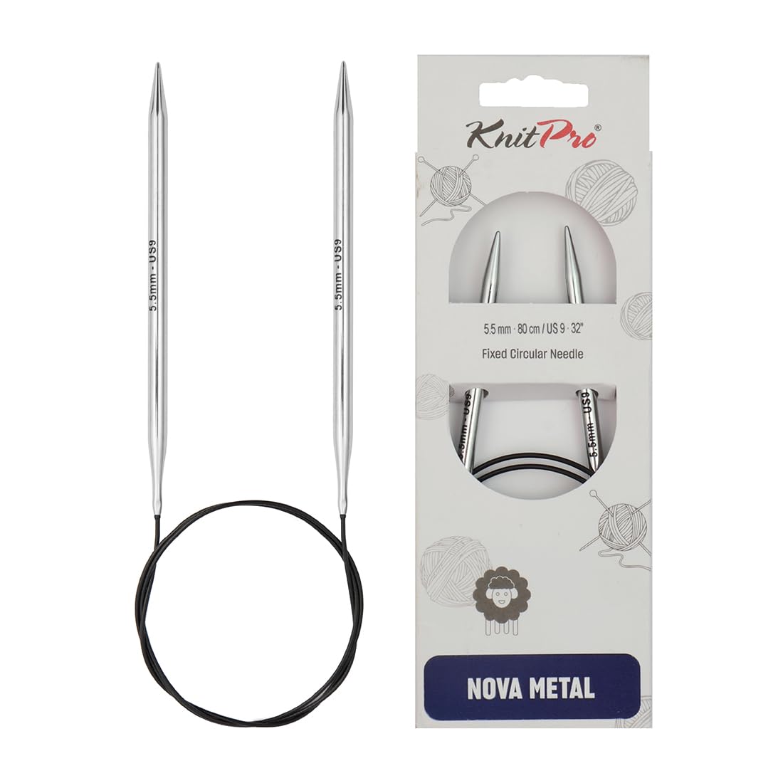 KnitPro Nova Fixed Circular Needles 40" (100cm) | 5.50mm