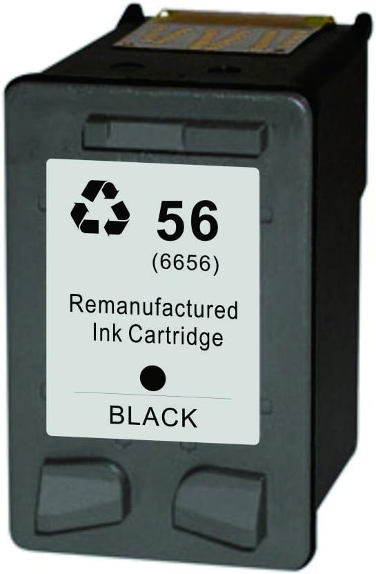 DOREE Printer Ink Cartridge Compatible for HP 56 C6656A Black HP Deskjet 450/5150/5550/5551/5650/5850/9650/9670/9680 Colour Inkjet printers; HP Photosmart 100/120/230/7150/7350/7550 Colour Inkjet printers; HP PSC 1110/1210/1350/2105/2108/2110/2115 // 2210/2150/2175/2410/2510 all-in-ones; HP Officejet 6110 all-in-one