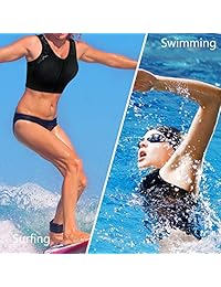 CtriLady High Impact Workout Sports Support Bra Full Cup Top Vest with Front-Zipper for Women Fitness, Yoga, Diving