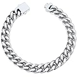 Men's Stainless Steel Link Chain Bracelet 9mm 7.5