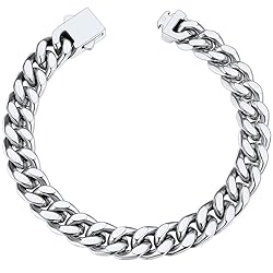 Stainless Steel Mens Women Chain Bracelet 9mm 23cm