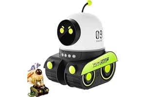 1nfzkcn Kids Cartoon Projector Lamp, Cartoon Robot Car Projection Lamp, Rechargeable Robot Night Light with Music, Universe Starry Sky Rotate LED Animal Holiday Room Decor, 21 Discs(1pc)