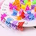 Jtshy 100 Pack of Assorted Color Butterfly Hair Clips, Bulk Small Butterfly Hair Clips