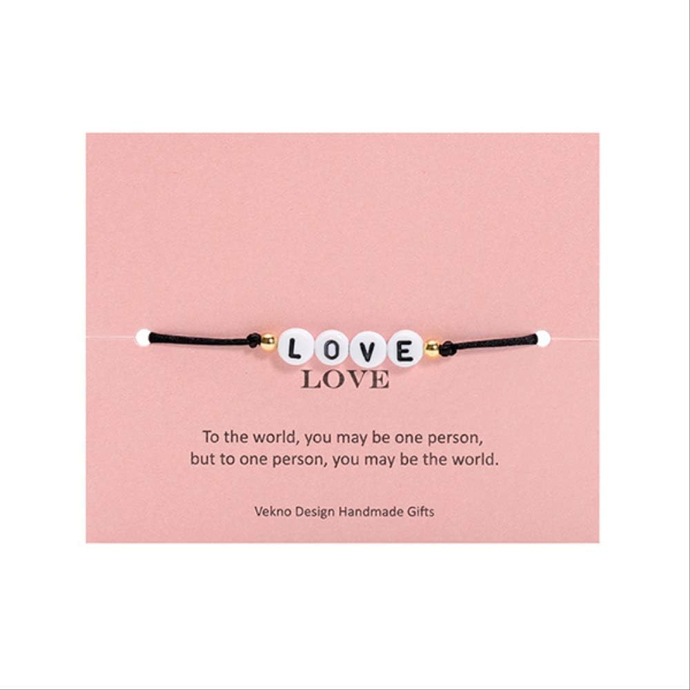 Dfgh Coppia Di Braccialetti Con Ciondolo A Forma Di Lettera Per Lui E Lei Da Uomo E Da Donna Corda Regolabile Rossa E Nera Gioielli Fai Da Te Amazon It Gioielli