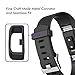 Kasliny for Fitbit Charge 2 Bands, 12 Color Replacement Bands for Fitbit Charge 2 HR Wristband for Women Men Gifts (Small, Large, Pack, Buckle) (#03M(Black/Navy Blue/Plum), Small (5.5-6.7 in))