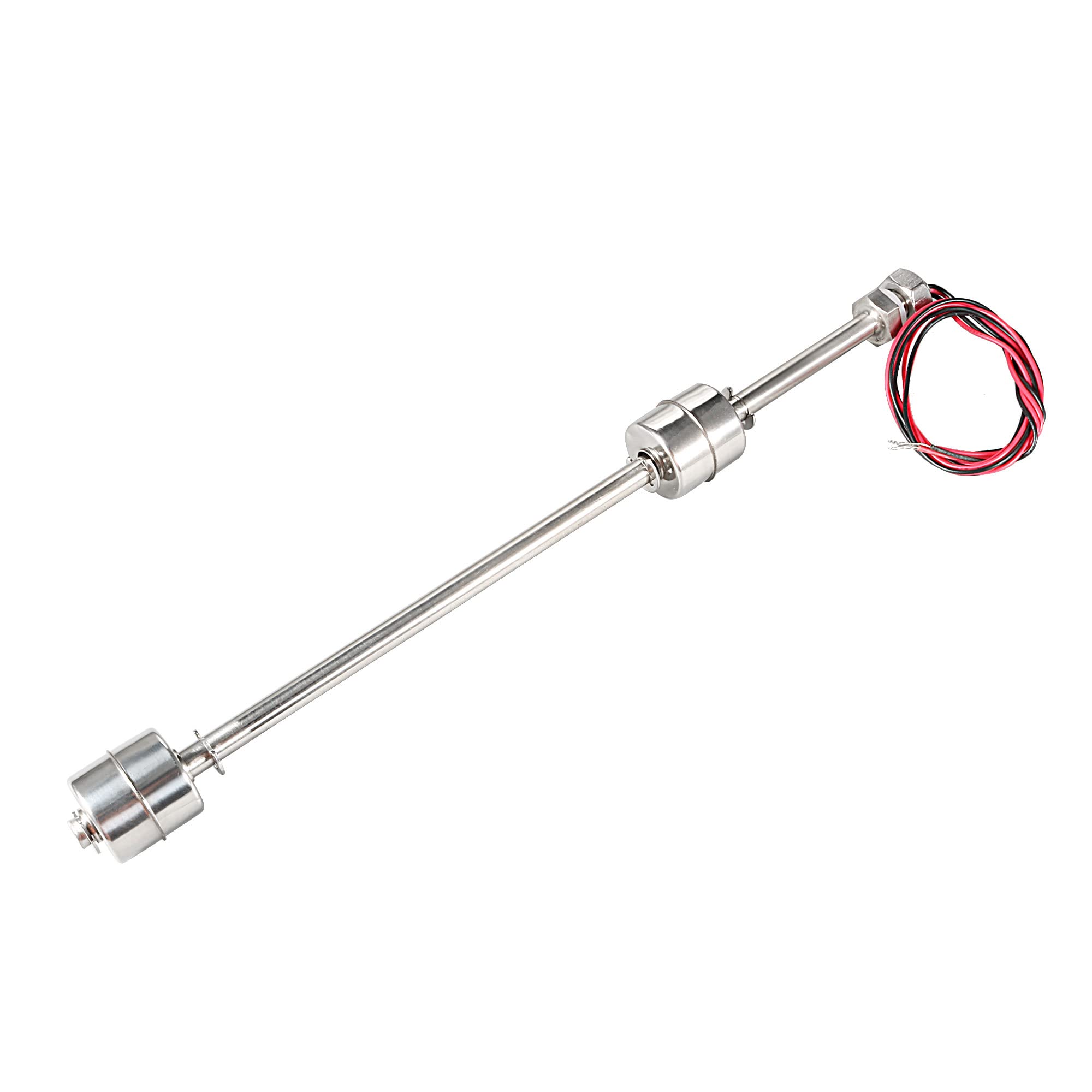 Sourcingmap Stainless Steel Float Switch for Water Pump Tank Swim Pool Garden Pond Liquid Water Level Sensor M11 300mm Length