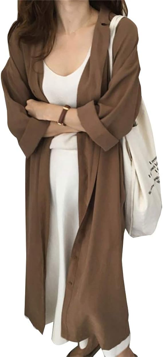 Amazon Co Jp シャツワンピース レディース 2way ウエストリボンベルト 無地 チュニック ワンピース 長袖 トップス ゆったり ミモレ丈 カジュアル 体型カバー 春夏秋 冷房対策 羽織り 通勤 オフィス 服 ファッション小物