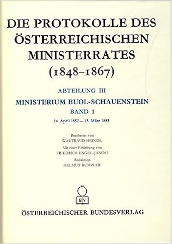 Buy Das Ministerium Buol Schauenstein 3 Die Protokolle Des - 