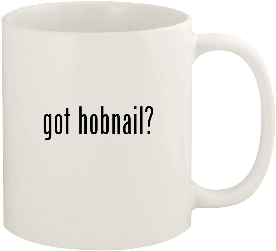 got hobnail? - 11oz Ceramic White Coffee Mug Cup, White