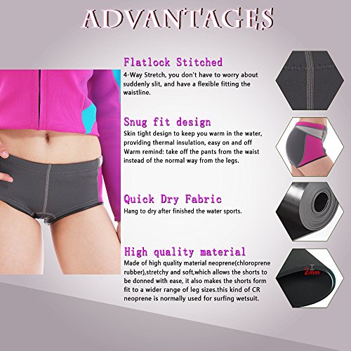 image for Leisure&Sports Neoprene Shorts Women with Premium Flexible Neoprene, W