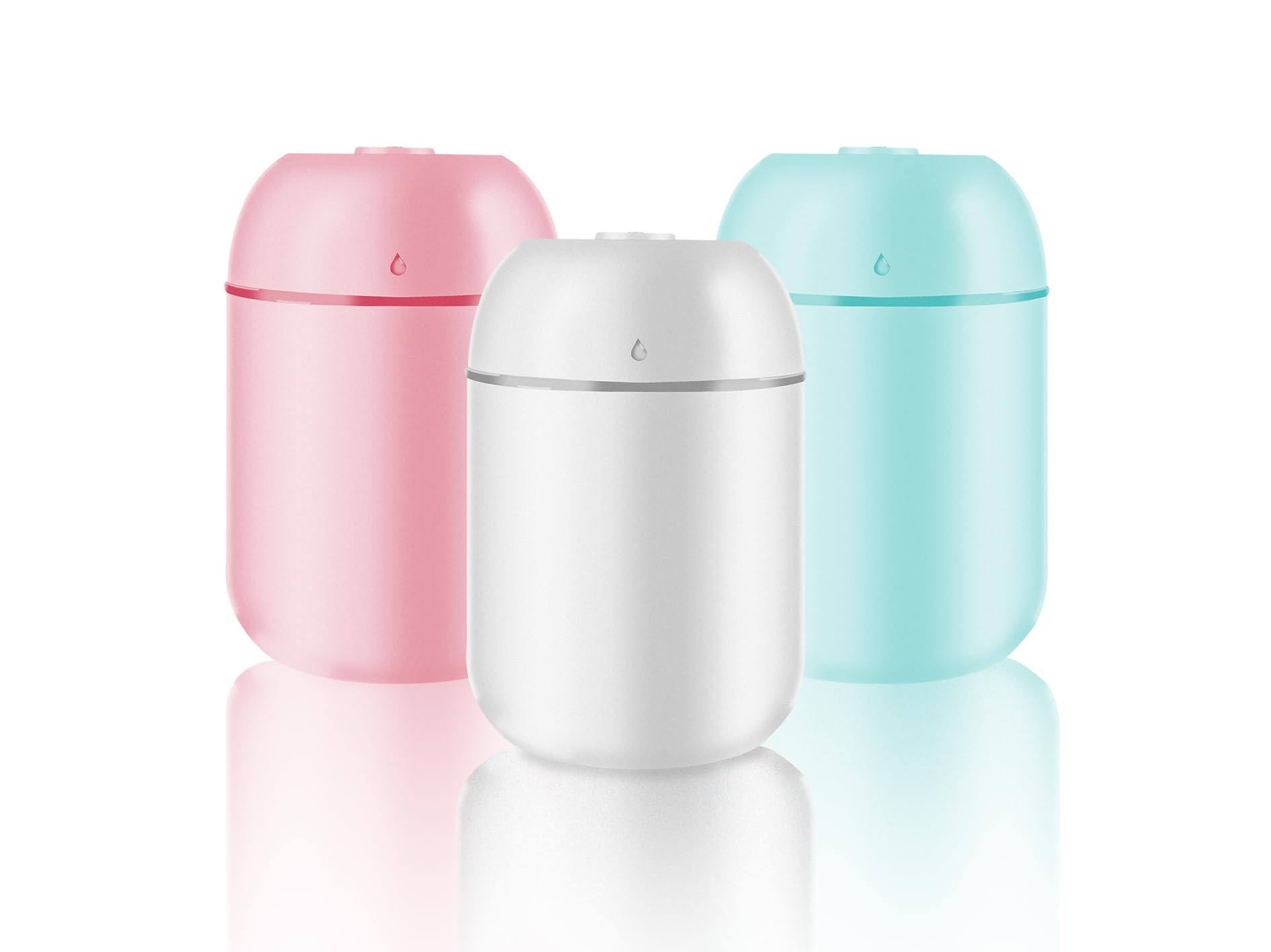 Photo 1 of **ONLY THE BLUE ONE**3 Pcs 330ml Small Cool Mist Humidifiers for Bedroom Indoor,Personal Mini Air Humidifier Easy Clean for Plants,Vaporizer for Congestion Portable,Desk Humidifiers for Office Bedside Nightstand Home