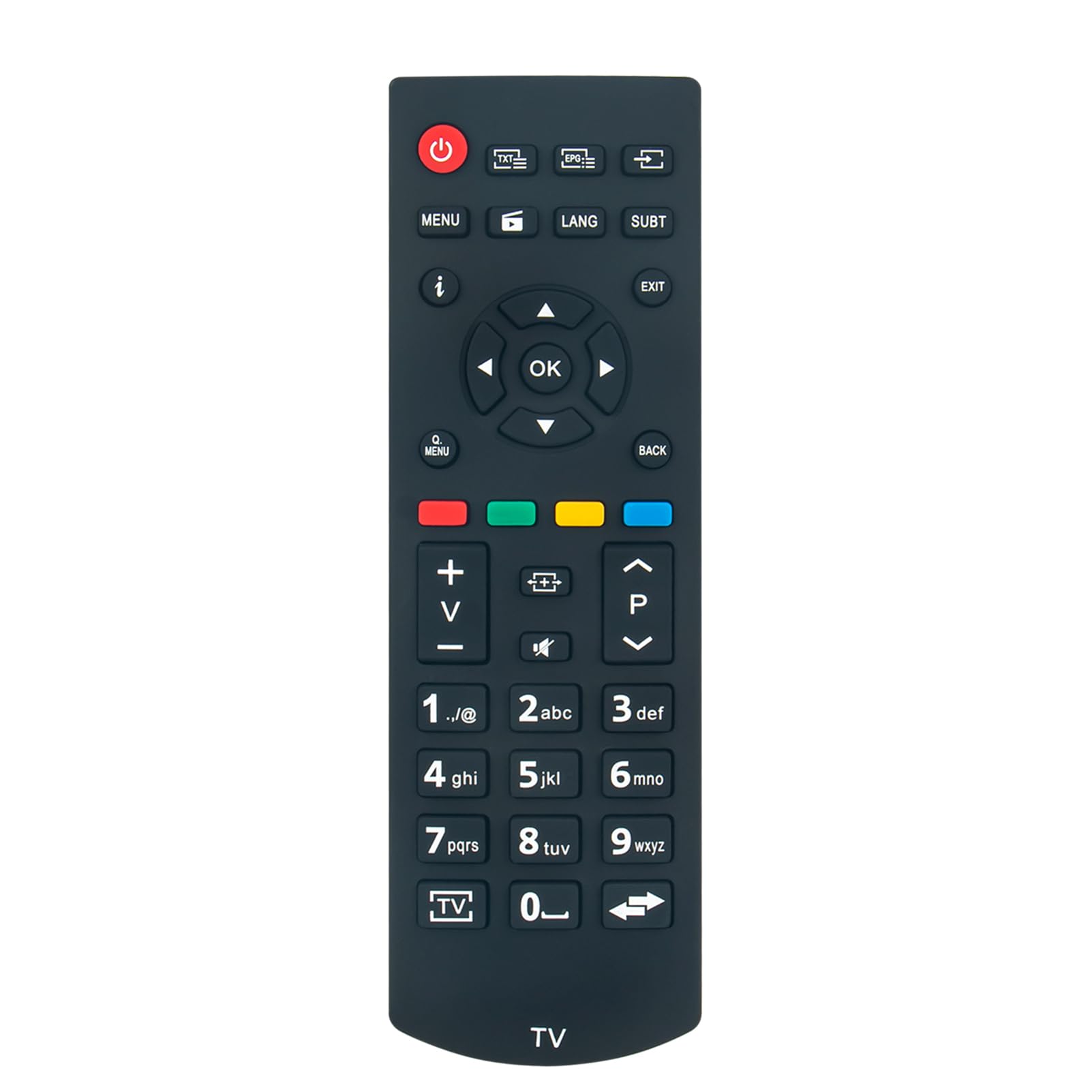 VINABTY RCA39126 Replacement Remote Compatible with Panasonic TV TX-32F300E TX32D302B TX-32D302B 30092556 TX-24D300