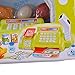 ThinkMax Supermarket Cash Register with Checkout Scanner Shopping Basket Grocery Food Pretend Play with Light and Sound