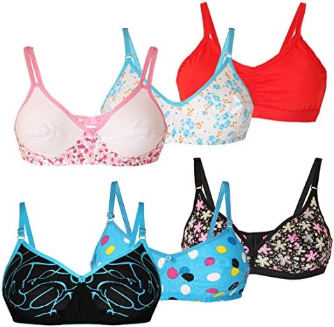 Lime Women's Cotton Cup Bra - Pack of 6