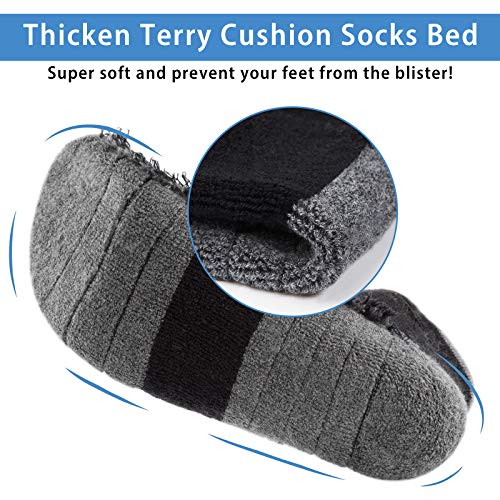 Gozlu-Calcetines-Tobilleros-Hombre-5-Pares-Calcetines-Antiampollas-Deporte-Transpirable-Algodon-para-RunningTrekking-Camping-Senderismo-Talla-41-47