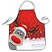 Kanzd Women Christmas Waterproof Apron Kitchen Aprons Christmas Dinner Party Apron Decoration (I)