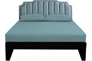 Lirex Fitted Sheet, Twin XL Size 100% Cotton 300 Thread Count Soft Breathable Fitted Sheet, Blue