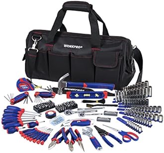 WORKPRO W009037A 322-Piece Tool Kit w/ Carry Bag