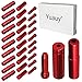 Yuauy (Total 30 PCS) 10 PCs 5mm Red Alloy Road Mountain Bicycle Bike Brake Cable Tips Caps End Crimp + 10 PCs 4mm Shift Derailleur Cable Tips End + 10 PCs Cable End Crimpsthumb 4