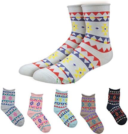 5 Pairs Socks Best Ladies #IH4667 UG413Q15