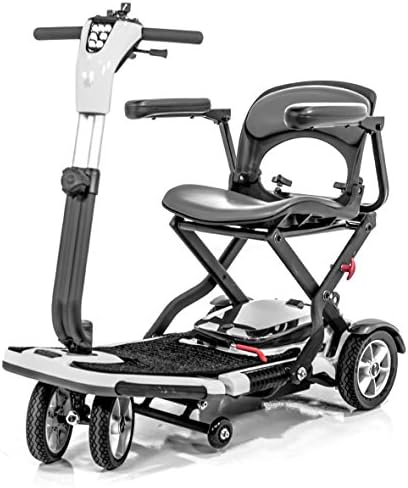 Pride Go-Go S19 Folding Mobility Scooter for Adults, Lithium-Ion Battery, Includes Heavy Duty Challenger Mobility All Weather Vinyl Cover
