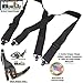 Holdup Airport Friendly/No Buzz Suspenders for Men (Black 2