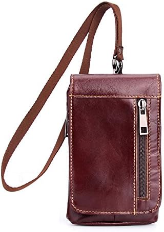 6.3 inch Phone Case,PU Leather Holster with Swivel Belt Clip Cards Slot Fit for All 6.3 Inch Samsung Galaxy and iPhone and Android Phone - Red
