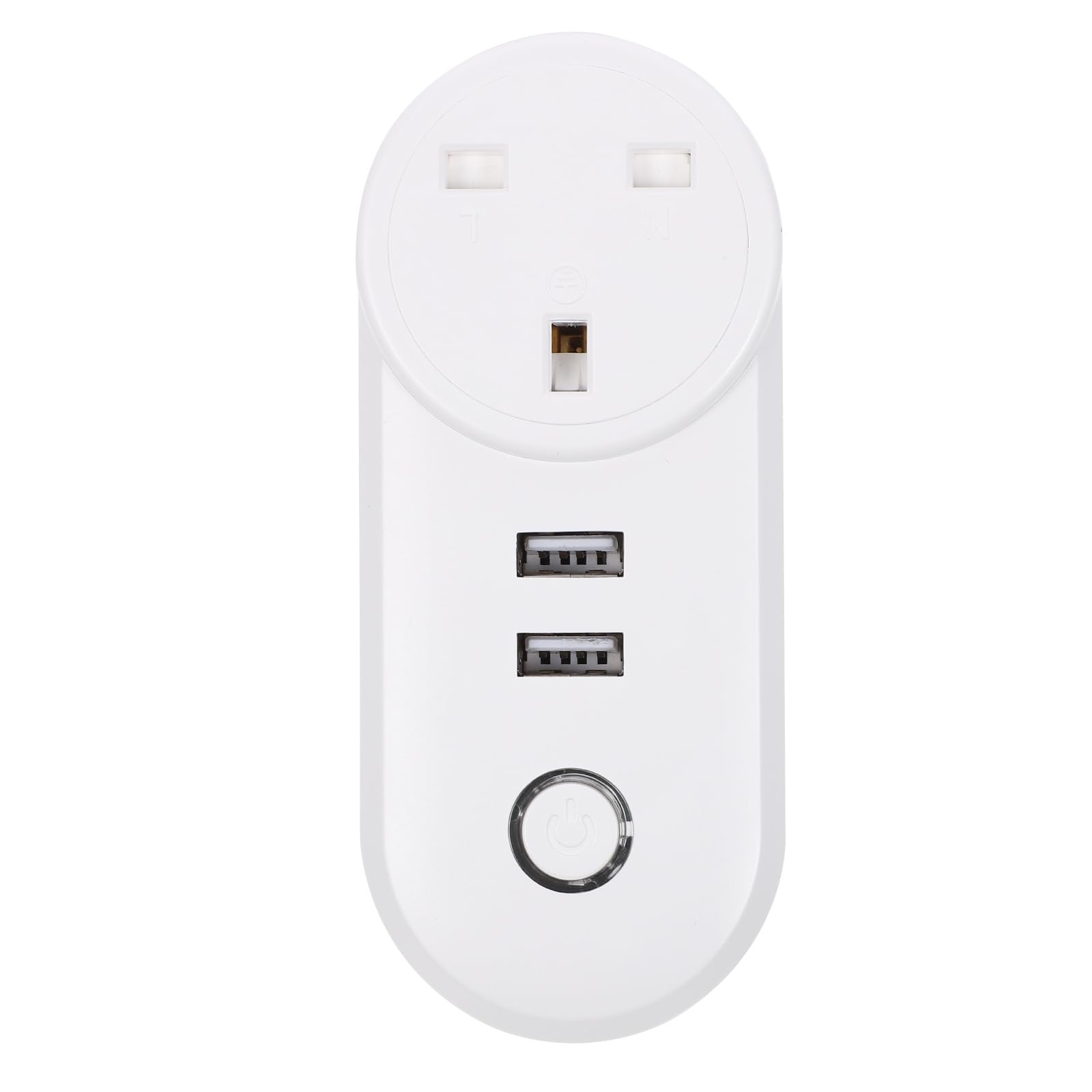 WiFi Smart Plug Dual-USB Smart Plug USB Outlet Dual- Home - Brazil Abs White Graffiti Outlet