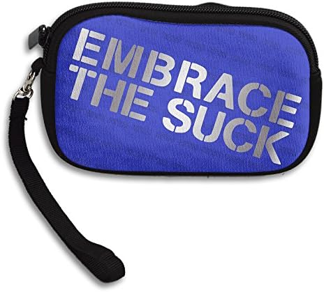 Embrace The Suck Platinum Style Purse &amp; Key Wristlet Bag