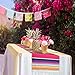 CRJHNS Mexican Serape Table Runner, Handwoven Cotton Serape Runners for Fiesta Party Wedding and Home Decorations,14x84 Inch (14x84/Rose Red)