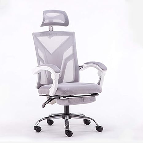 Amazon Co Jp 人間工学に基づいたハイバックメッシュオフィスチェア オフィスチェアデスクメッシュチェアゲームチェア ランバーサポート メッシュバック 書斎 寝室 商業施設 白 ホーム キッチン