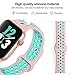 OriBear Compatible for Apple Watch Band 40mm 38mm, Breathable Sporty for iWatch Bands Series 4/3/2/1, Watch Nike+, Various Styles and Colors for Woman and Man(S/M,Pink-Green)