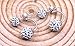 SmallDragon Women's 1 Pair 925 Sterling Silver Double Sided Crystal Balls Stud Earrings (Silver)