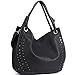 JOYSON Women Bags Tote Shoulder Handbags Hobo PU Leather Purse Bags Large Capacity Black