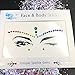 rainbow face gems festival halloween face jewels crystals bindi body jewels temporary tattoo face jewel stickers for festival pride makeup