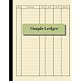 Amazon.com: Simple Ledger: Cash Book Accounts Bookkeeping Journal for ...