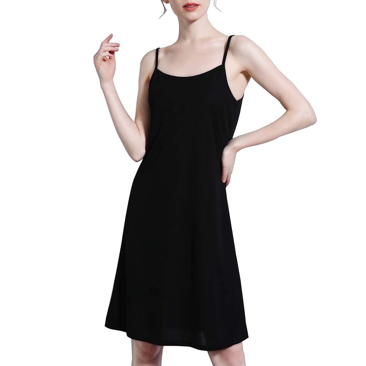 QiTuo Women\'s Full Slip Dress Camisole Lightweight Nightgowns Spaghetti Strap Underwear