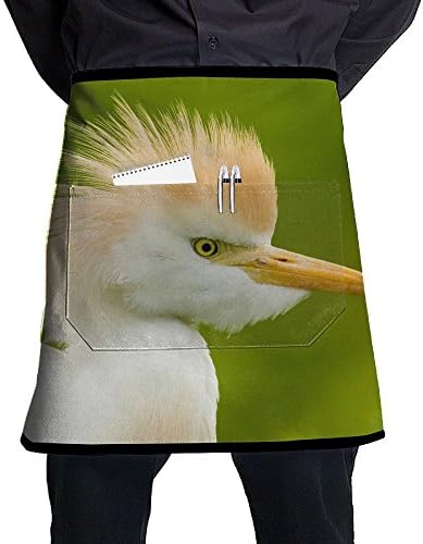 Chef Apron, Womens Waist Aprons With Pocket, Kitchen Apron For Chef, Kitchen Accessories Cute Funny Bird