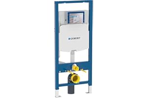 Geberit G111902005 Duofix Carrier 2x6 Installation for 1.28 GPF Wall Hung Toilets with Concealed Dual Flush Tank