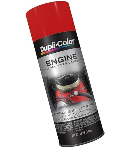 BREMBO Style Heat Resistant Caliper Paint - Tiziano Red Gloss Aerosol Spray, 400ml Can
